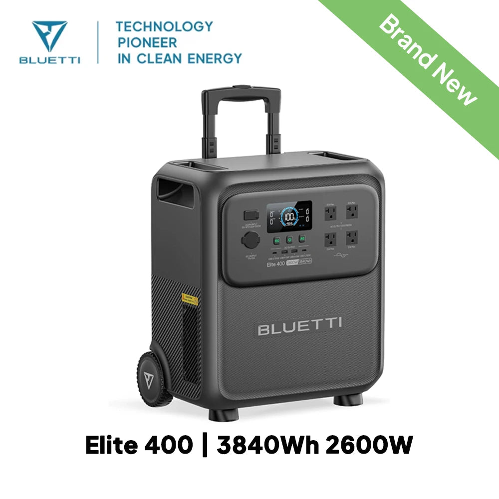 BLUETTI Elite 400 Portable Power Station Solar Generator for Home Backup