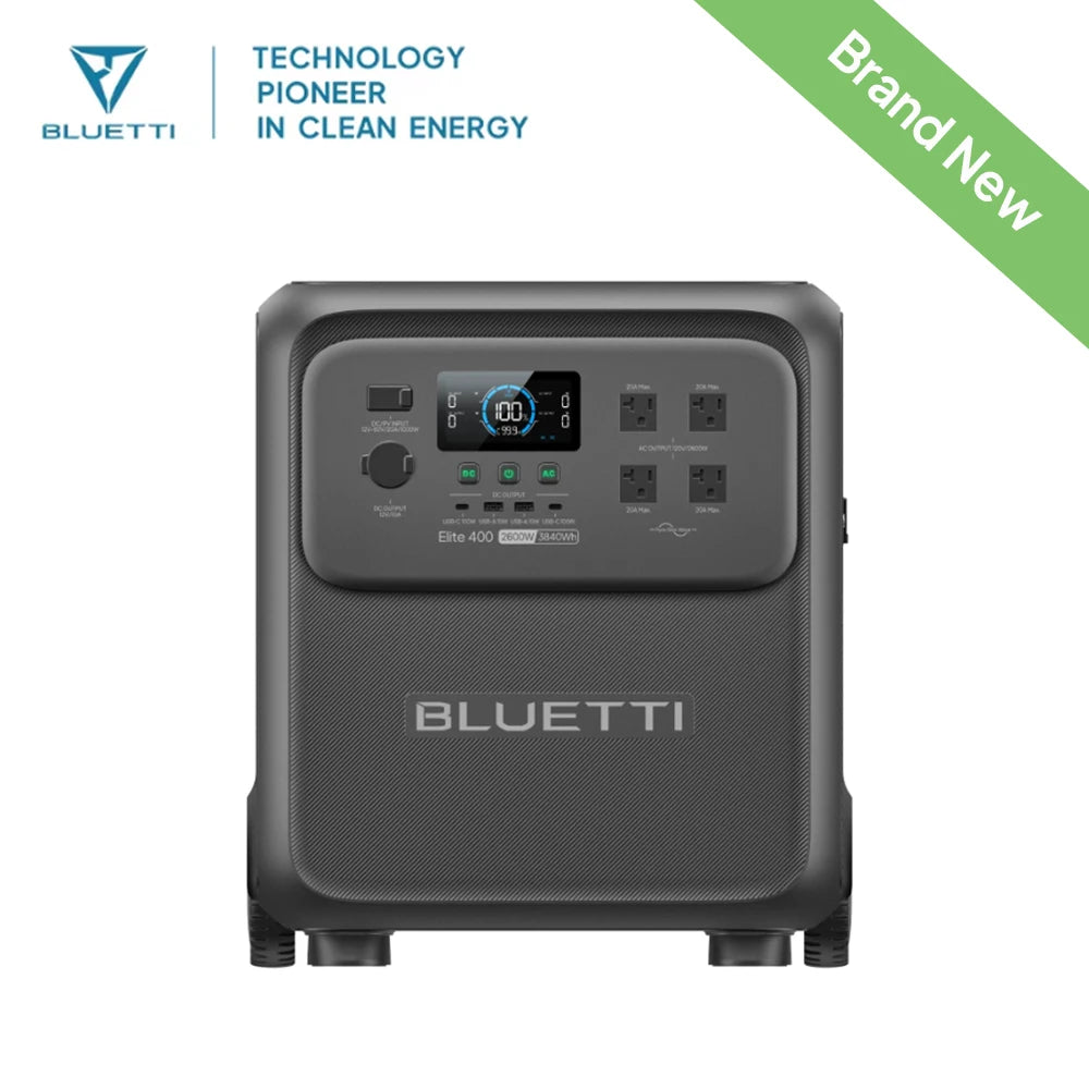 BLUETTI Elite 400 Portable Power Station Solar Generator for Home Backup