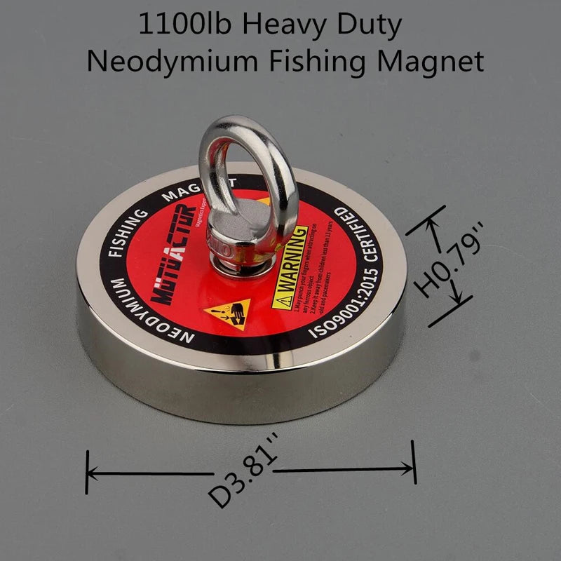 Deep Sea Permanent Neodymium N52 Magnet With 15m Rope Gloves Bag