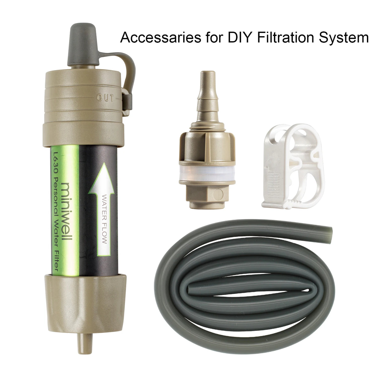 Portable Water Filter equipment for military survival kits