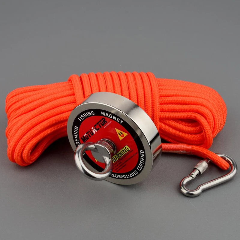 Deep Sea Permanent Neodymium N52 Magnet With 15m Rope Gloves Bag