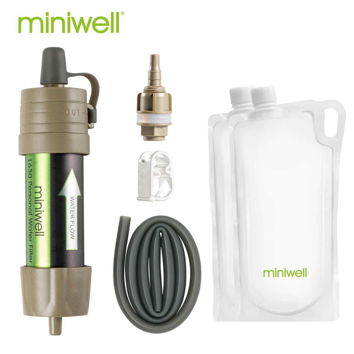 Portable Water Filter equipment for military survival kits