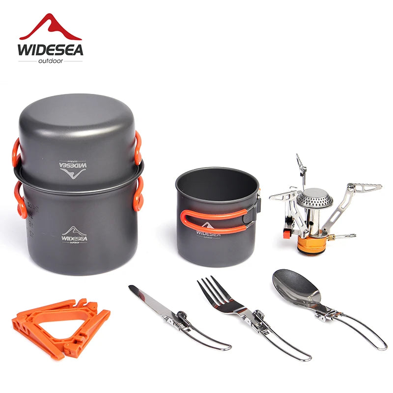 Camping Cookware Set Supplies Burner Stove