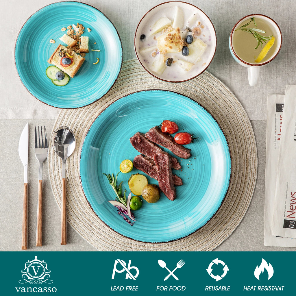 Vancasso Bella 48-Pieces Porcelain Dinnerware Set