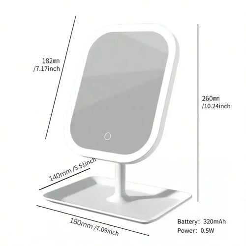2026 Makeup mirror, LED Makeup Mirror with Front Lights Touch Control