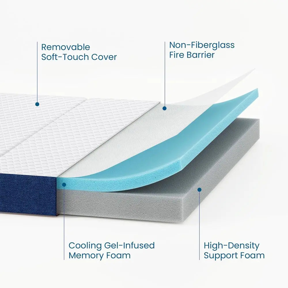 Twin Size 6 Inch Folding Mattress