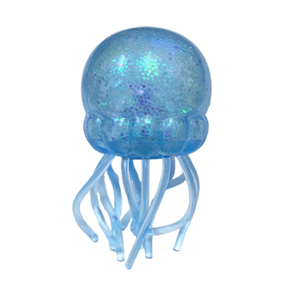 Glitter Octopus Squishy Glitter Jellyfish Squishy with Box