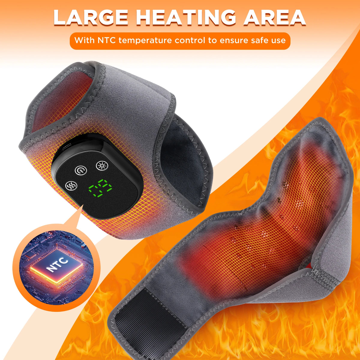 Electric foot and hand massager can vibrate and heat