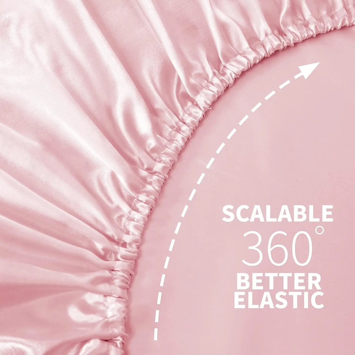 Silky Satin Fitted Sheet Twin