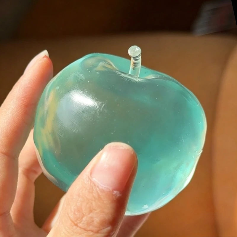 Apple Moldable Stress Ball Coconut Oil Squishy Transparent