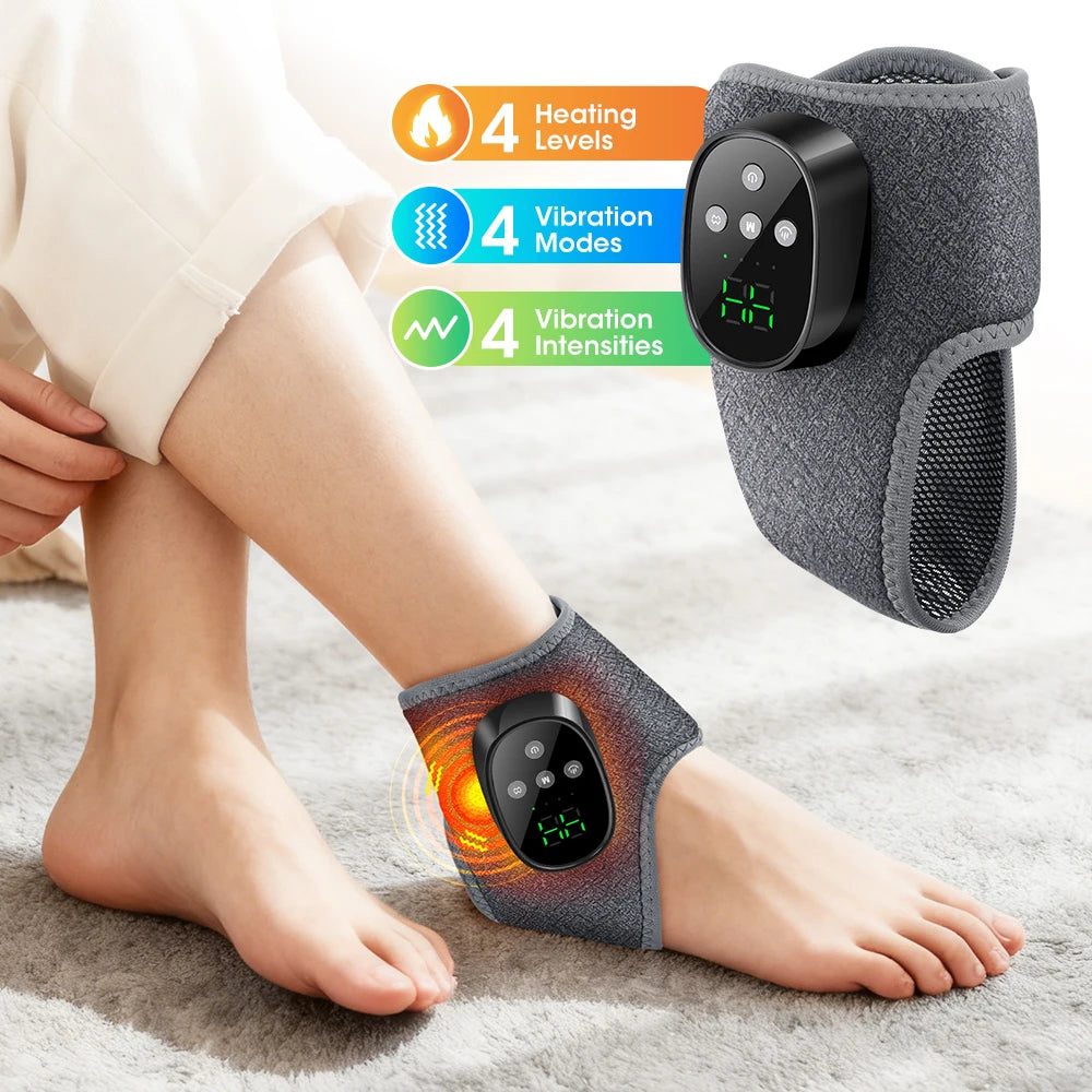 Electric foot and hand massager can vibrate and heat