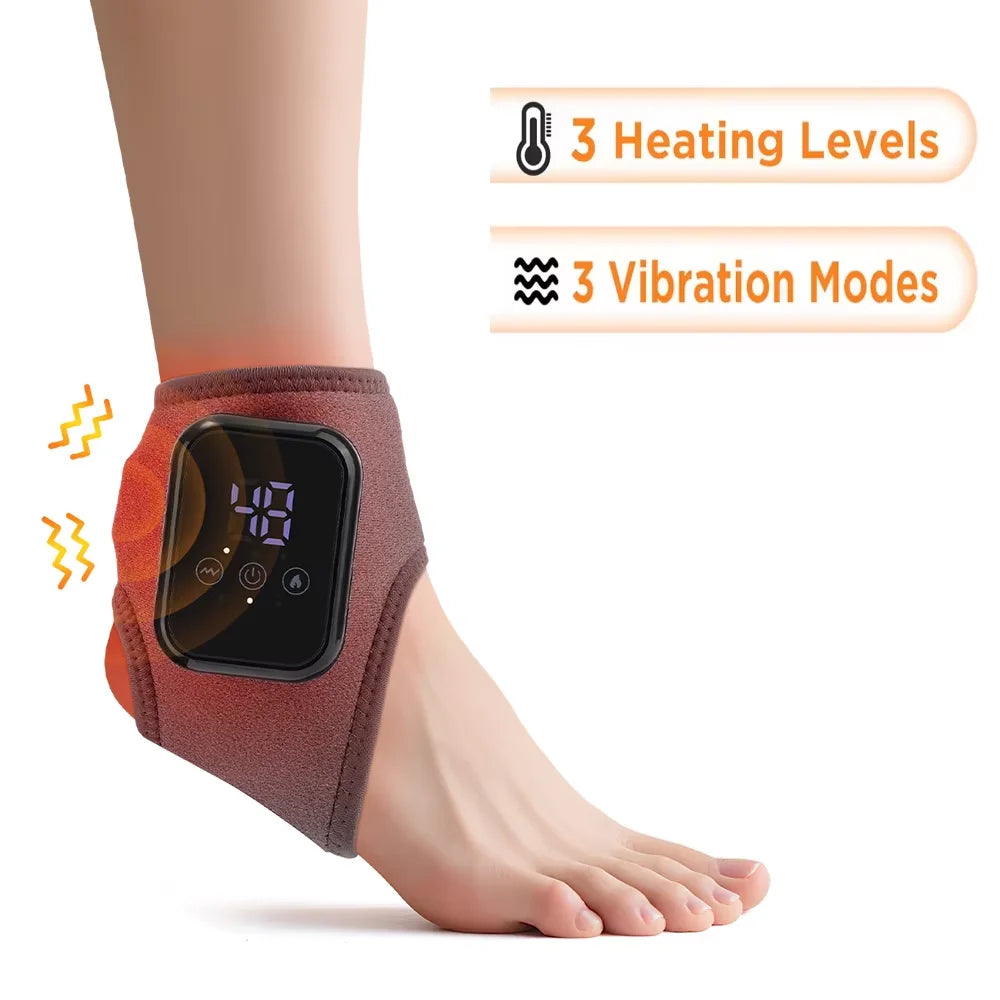 Electric foot and hand massager can vibrate and heat