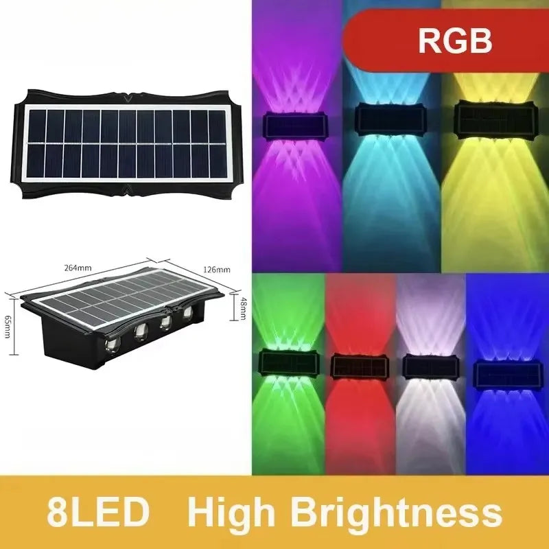 Solar LED Light Waterproof Up And Down Luminous Lighting