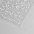 Exquisite Pink Lace Nail Art Stickers