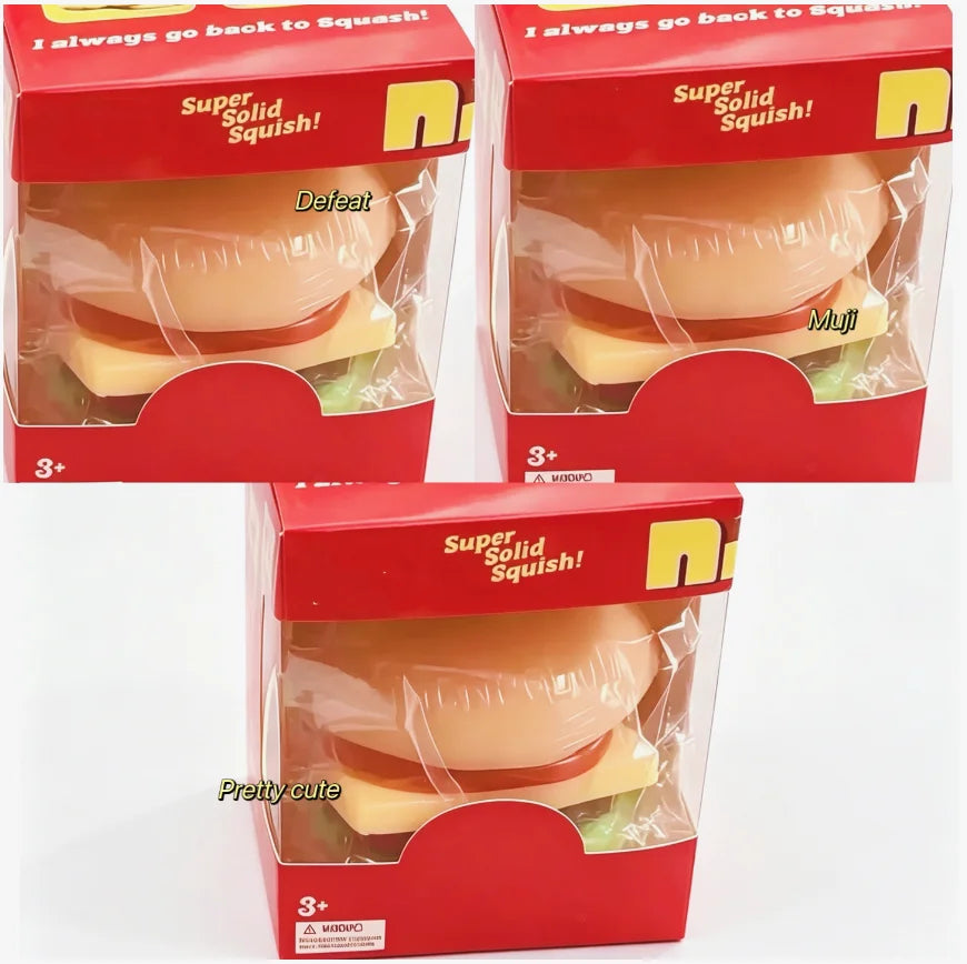 Hot Necedah Burger Squishy For Stress Release