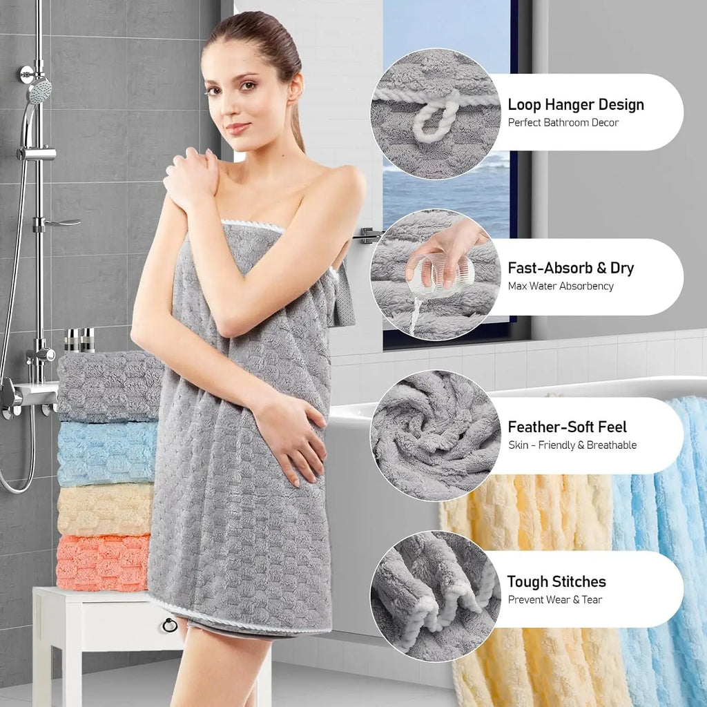 Luxury Towel Set for Bathroom Spa Gym Travel