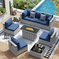 8 PCS Outdoor Sectional Furniture Sets