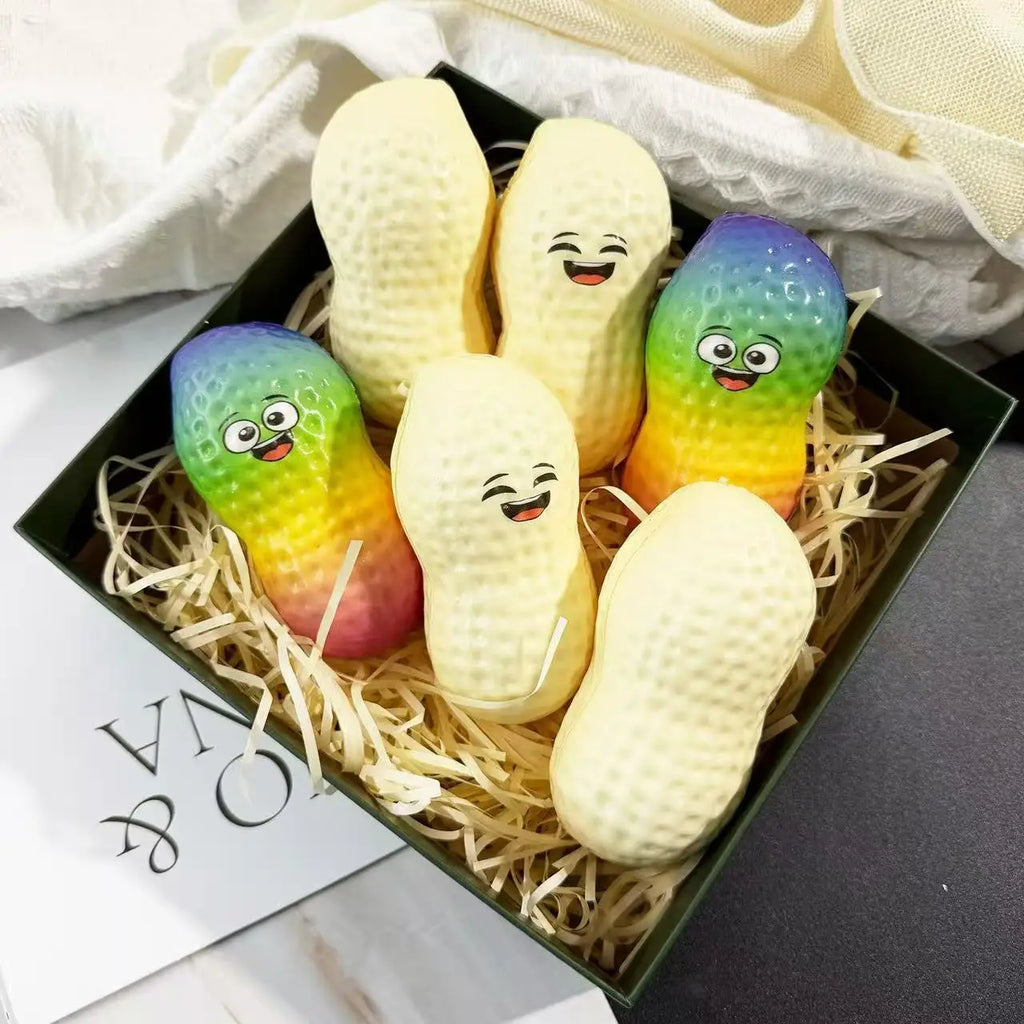 Peanut Stress Ball Crunchy Squeeze Ball Squishy Toy