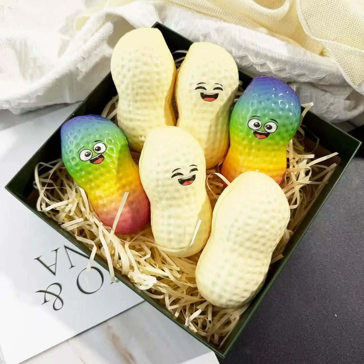 Peanut Stress Ball Crunchy Squeeze Ball Squishy Toy