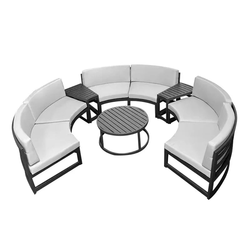 Round Outdoor Sofa Set -  Waterproof for Luxury