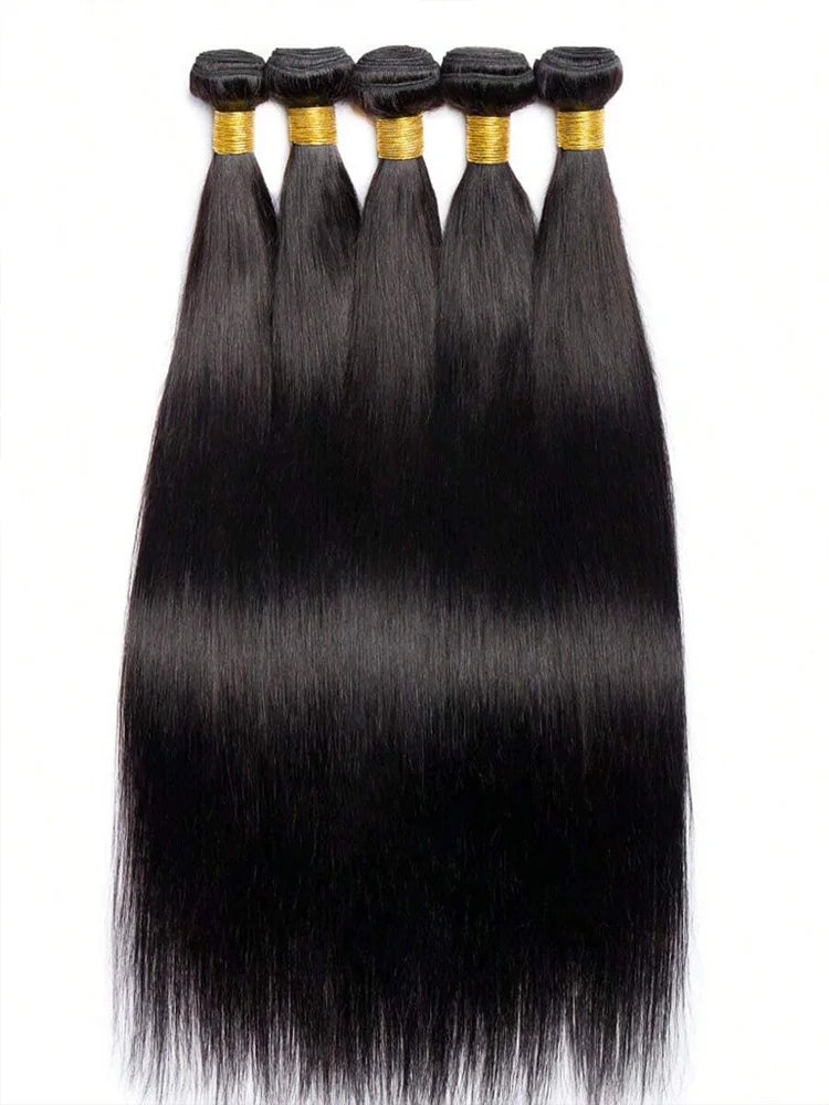 42 Inch Bundles Bone Straight Brazilian Human Hair