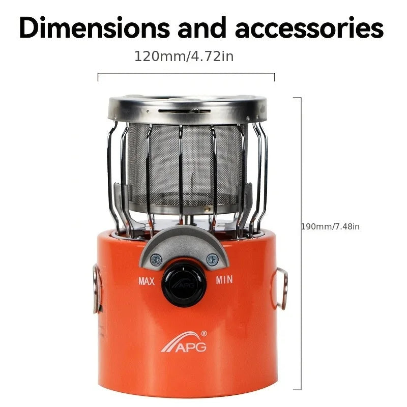 2 in 1 Portable Propane Heater Stove Pro