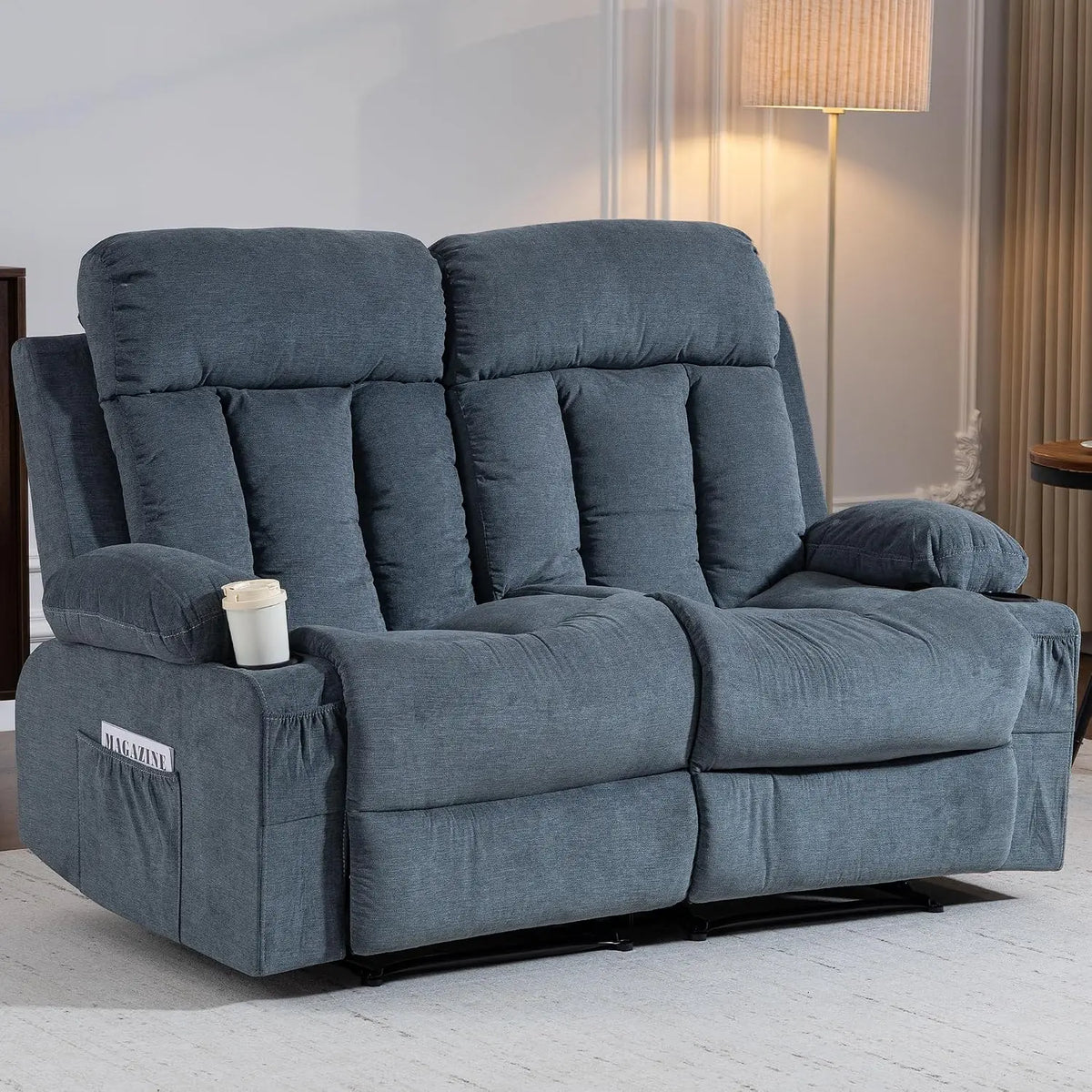 Loveseat Recliner Sofa with Cup Holders
