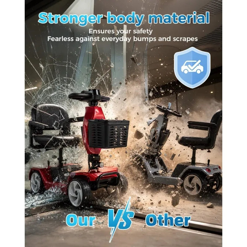 Folding Mobility Scooter for Seniors Adults Lightweight 330LBS Capacity