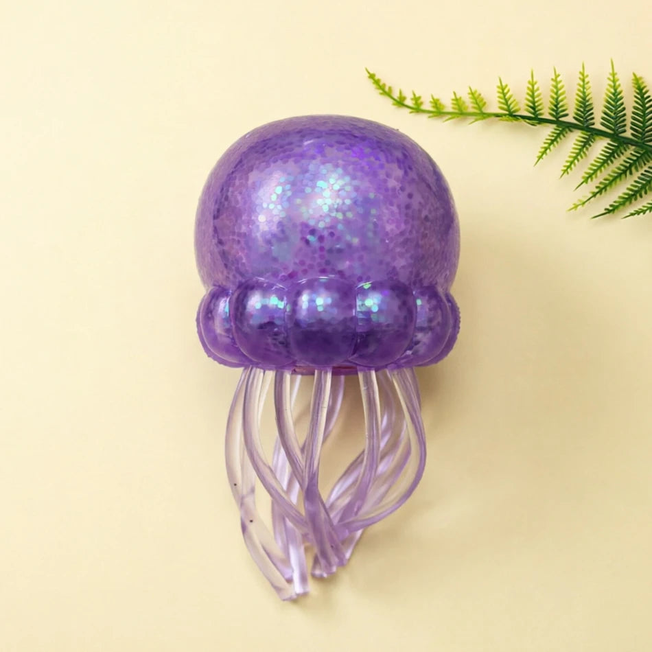 Glitter Octopus Squishy Glitter Jellyfish Squishy with Box