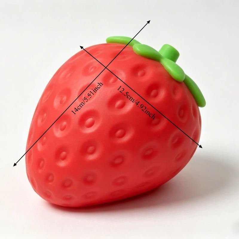 Giant Strawberry Squishy Toy Venting Ball for Adults Friends Gifts