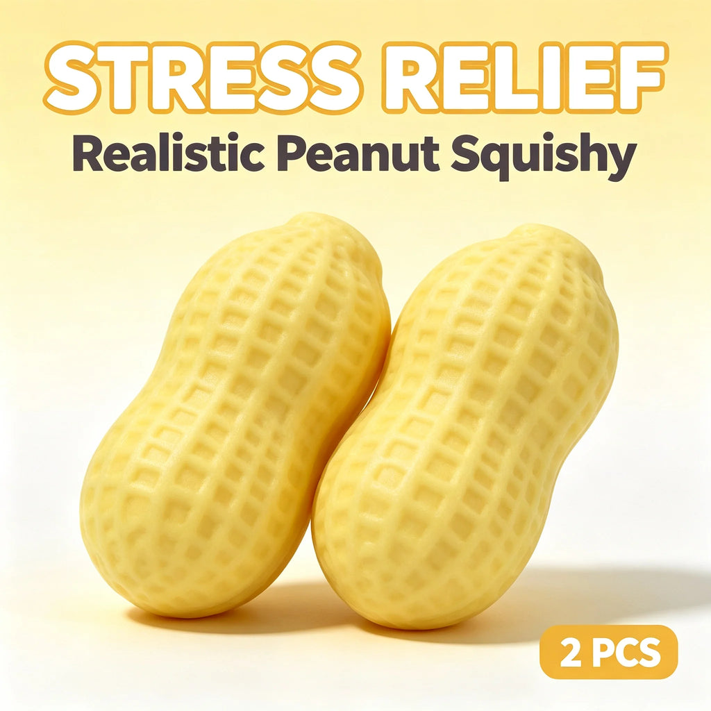 Peanut Stress Ball Crunchy Squeeze Ball Squishy Toy