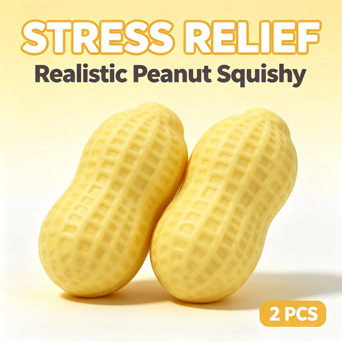 Peanut Stress Ball Crunchy Squeeze Ball Squishy Toy