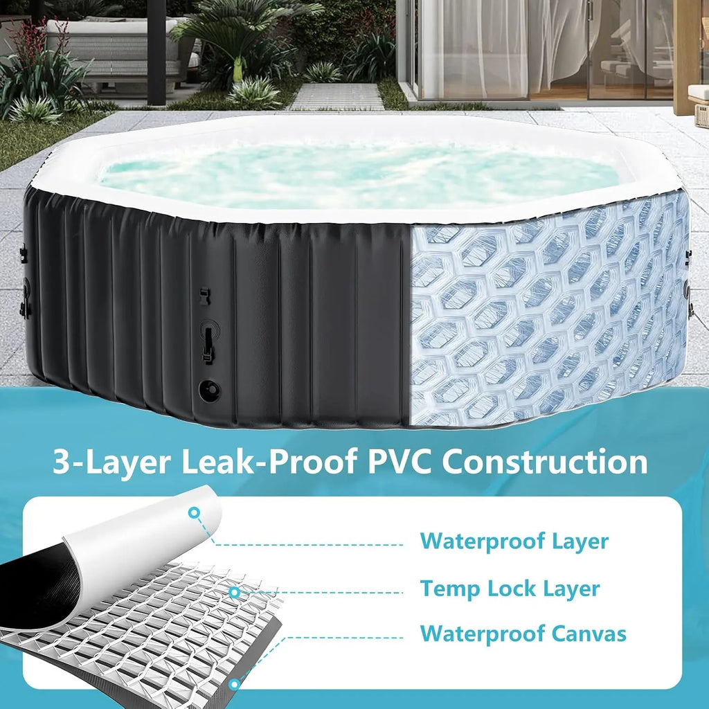 4-6 Person Inflatable Hot Tub Blow Up