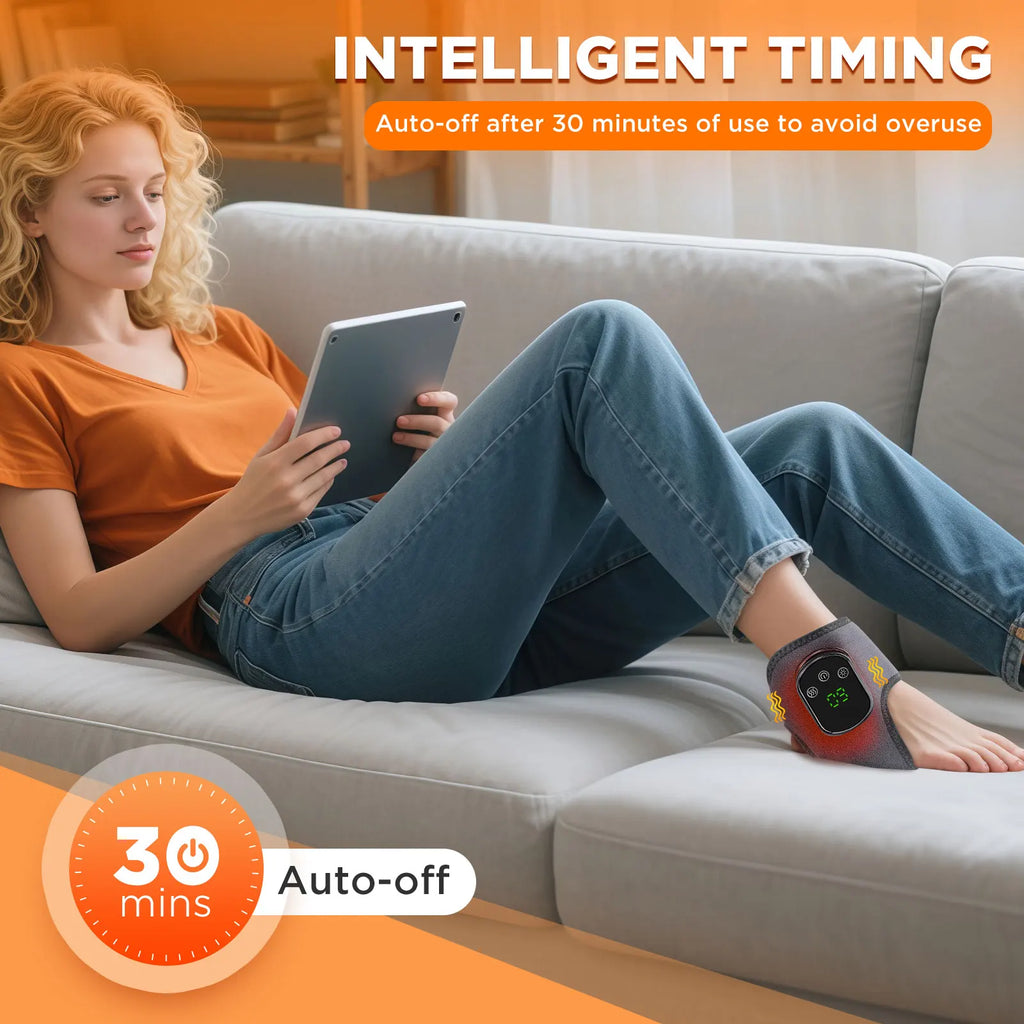 Electric foot and hand massager can vibrate and heat