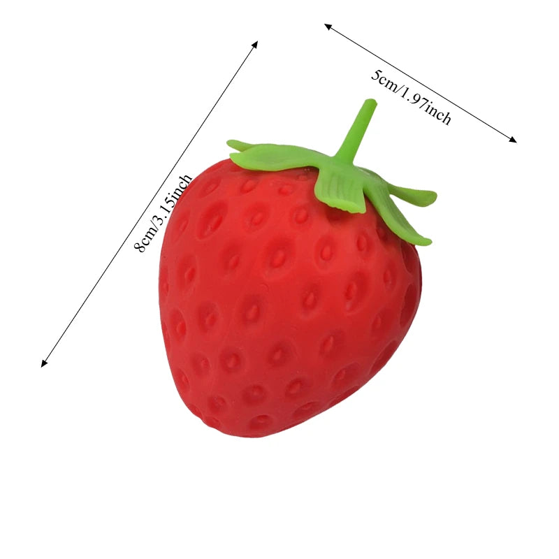 Giant Strawberry Squishy Toy Venting Ball for Adults Friends Gifts