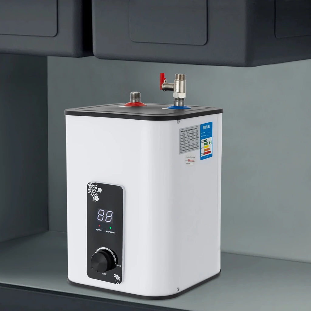 1500W 8L Electric Water Heater Fast Heating IPX4 Safe for Kitchen Bathroom RV SY-8