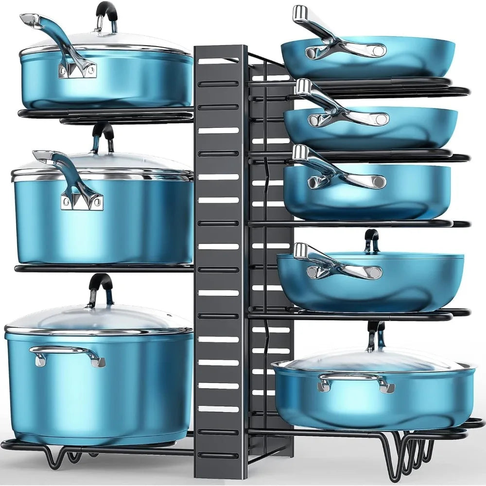 Adjustable Pan Organizer Kitchen Organization