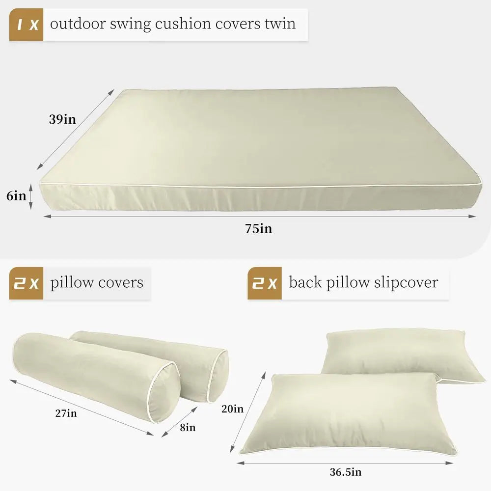 Daybed Mattress Bolster Pillow Fitted Sheet Cover