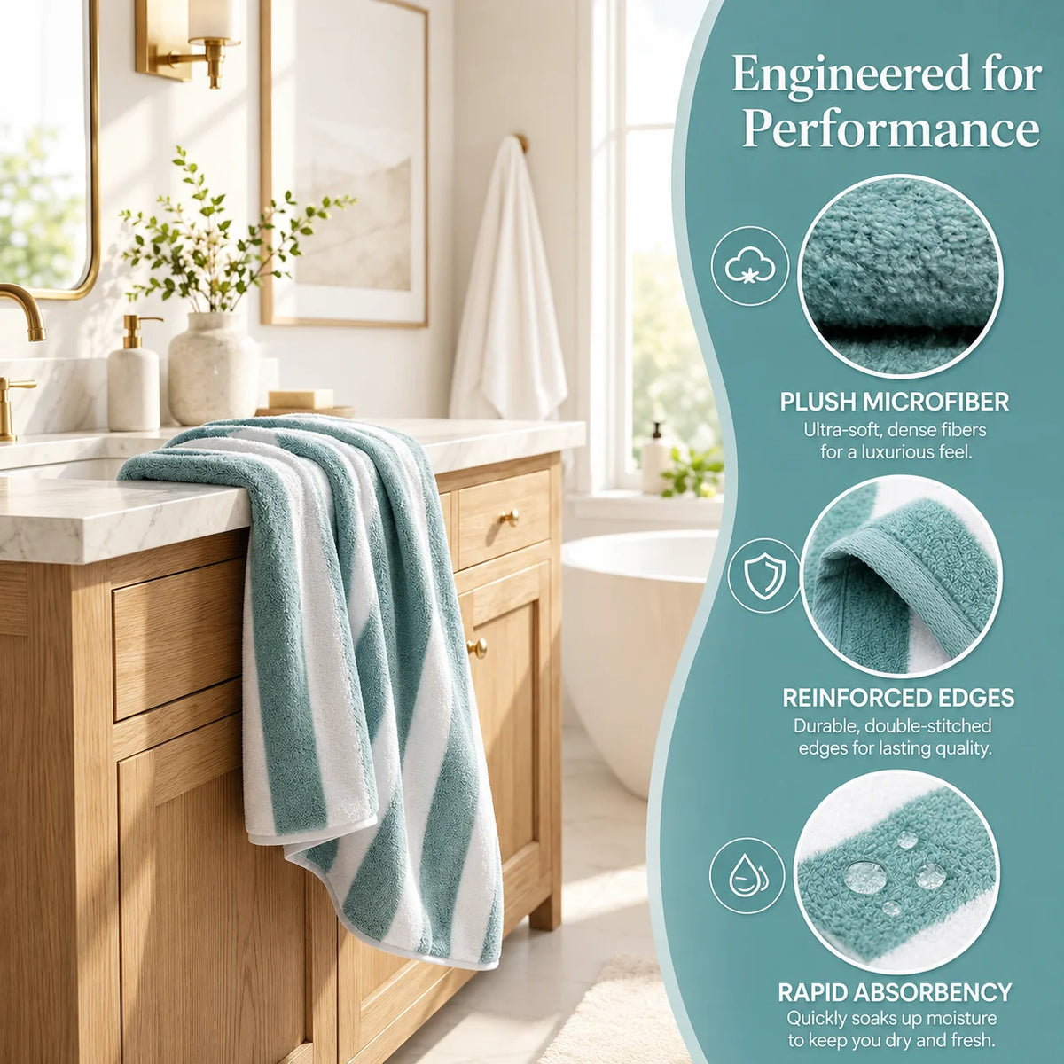 10-Piece Ultra Absorbent Towel Set