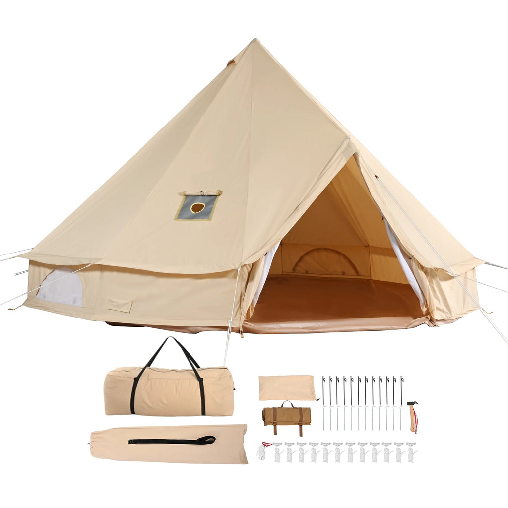Tent for Camping with Stove Breathable Tent Holds up to 8People