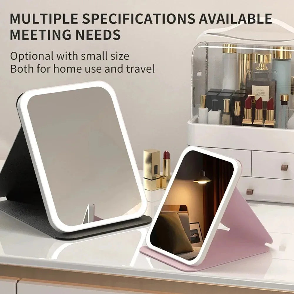 USB Rechargeable Vanity Mirror with Touch Screen