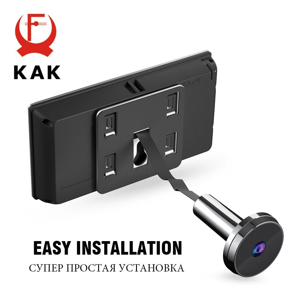 KAK 3.5" Digital Door Peephole Camera Electronic Door Viewer