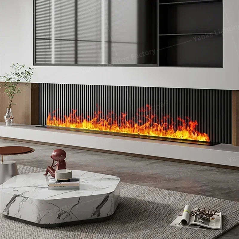 Smart Home 3D Atomized Fireplace with LED Colorful Flame ECO Water Vapor