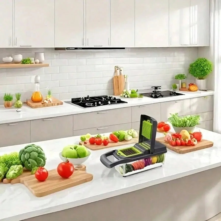 16-In-1 Vegetable Chopper, Professional Onion Chopper