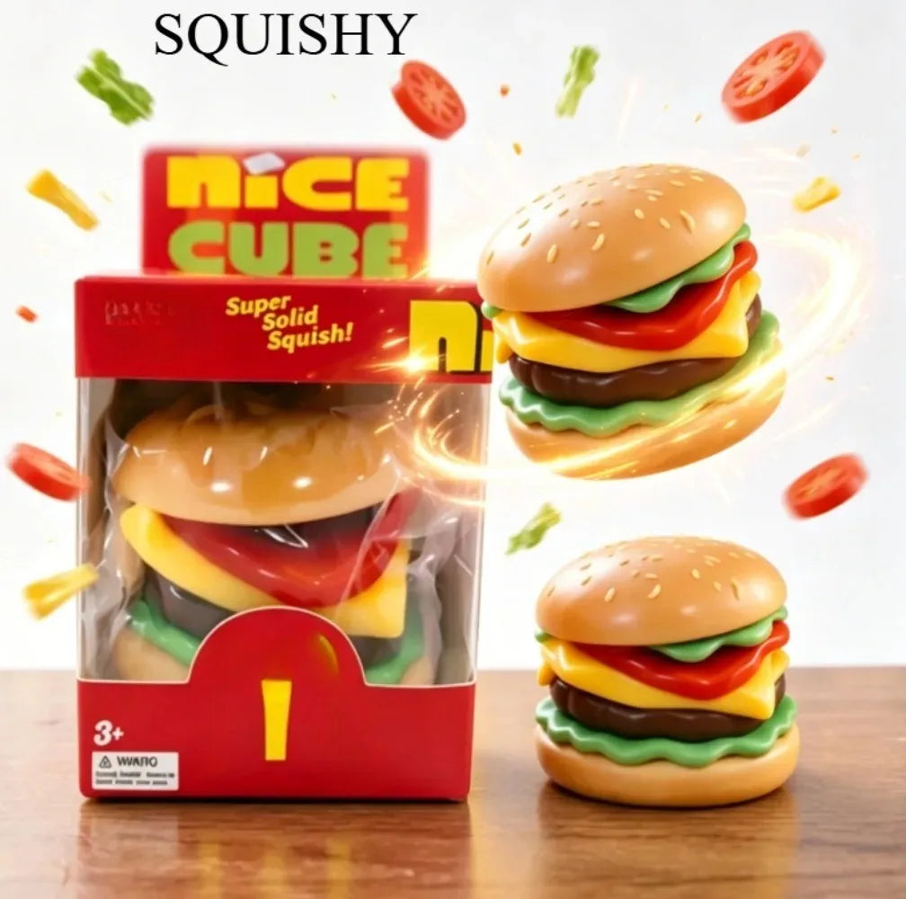 Hot Necedah Burger Squishy For Stress Release