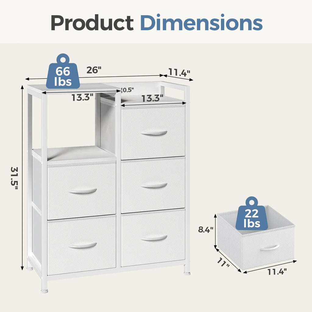 Metal Frame TV Stands for Bedroom Storage Tower