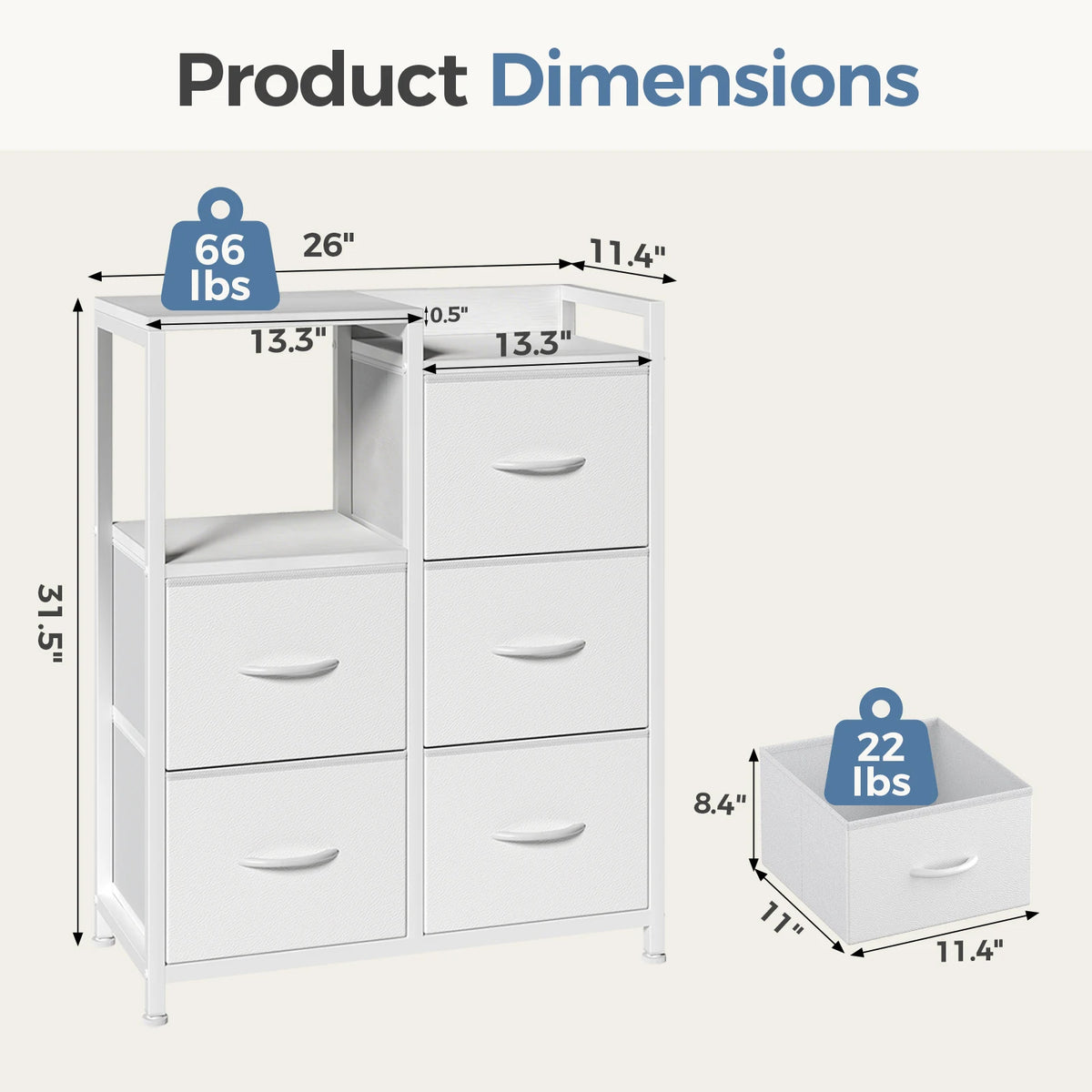 Metal Frame TV Stands for Bedroom Storage Tower