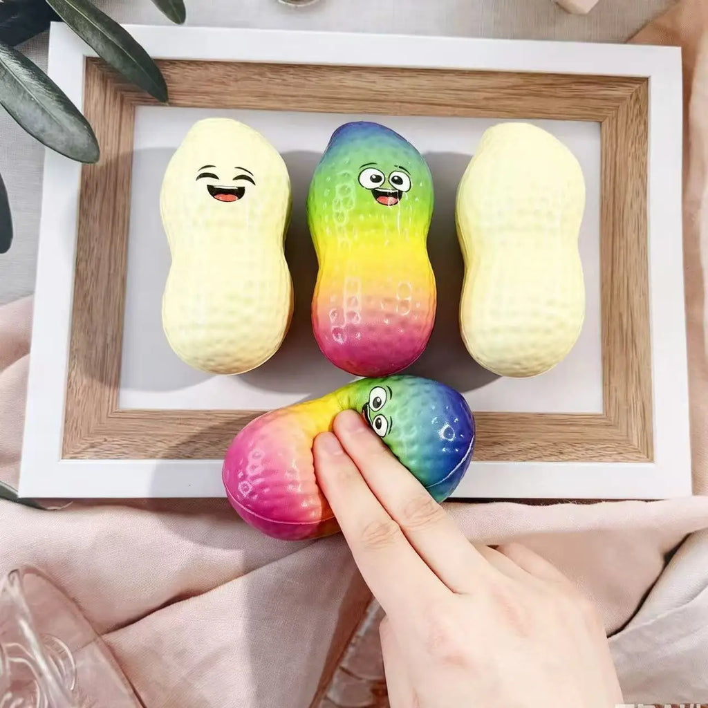 Peanut Stress Ball Crunchy Squeeze Ball Squishy Toy