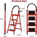 1 Heavy-duty 3/4-step portable folding ladder