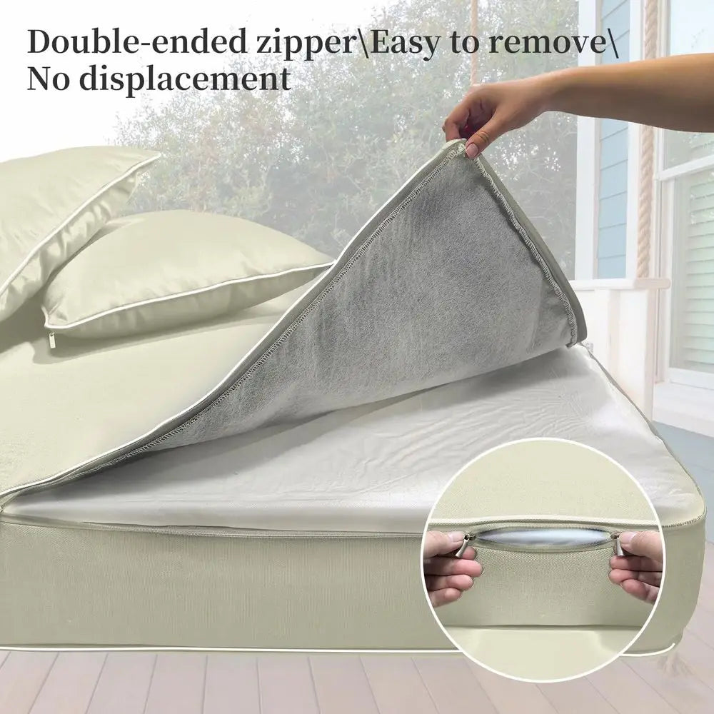 Daybed Mattress Bolster Pillow Fitted Sheet Cover